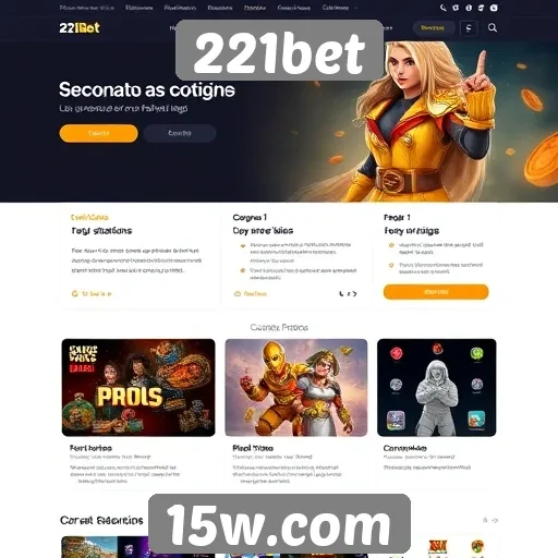 Análise da interface do usuário do site 221bet